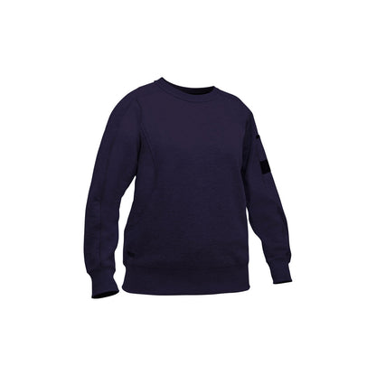 Jumper Womens Fleece Crew Neck Cotton/Poly 365gsm Navy 24 Bisley_40114433_BKL6723_BPCT24