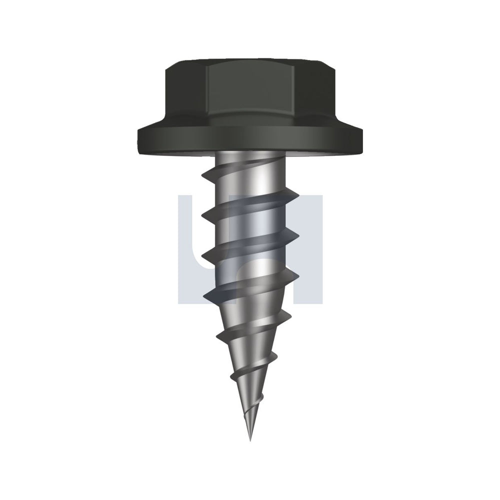 Needle Pt Sds Flg Hex Woodland Grey -Cl4 #8-15 12 - Pk 1000_40096083_TWGN4FH0815012