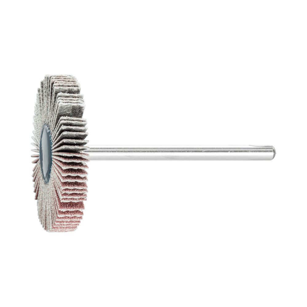 Alum oxide mounted flap wheel F 30x5 mm shank 3 mm A240 fine grind/finish_40108262_44401243