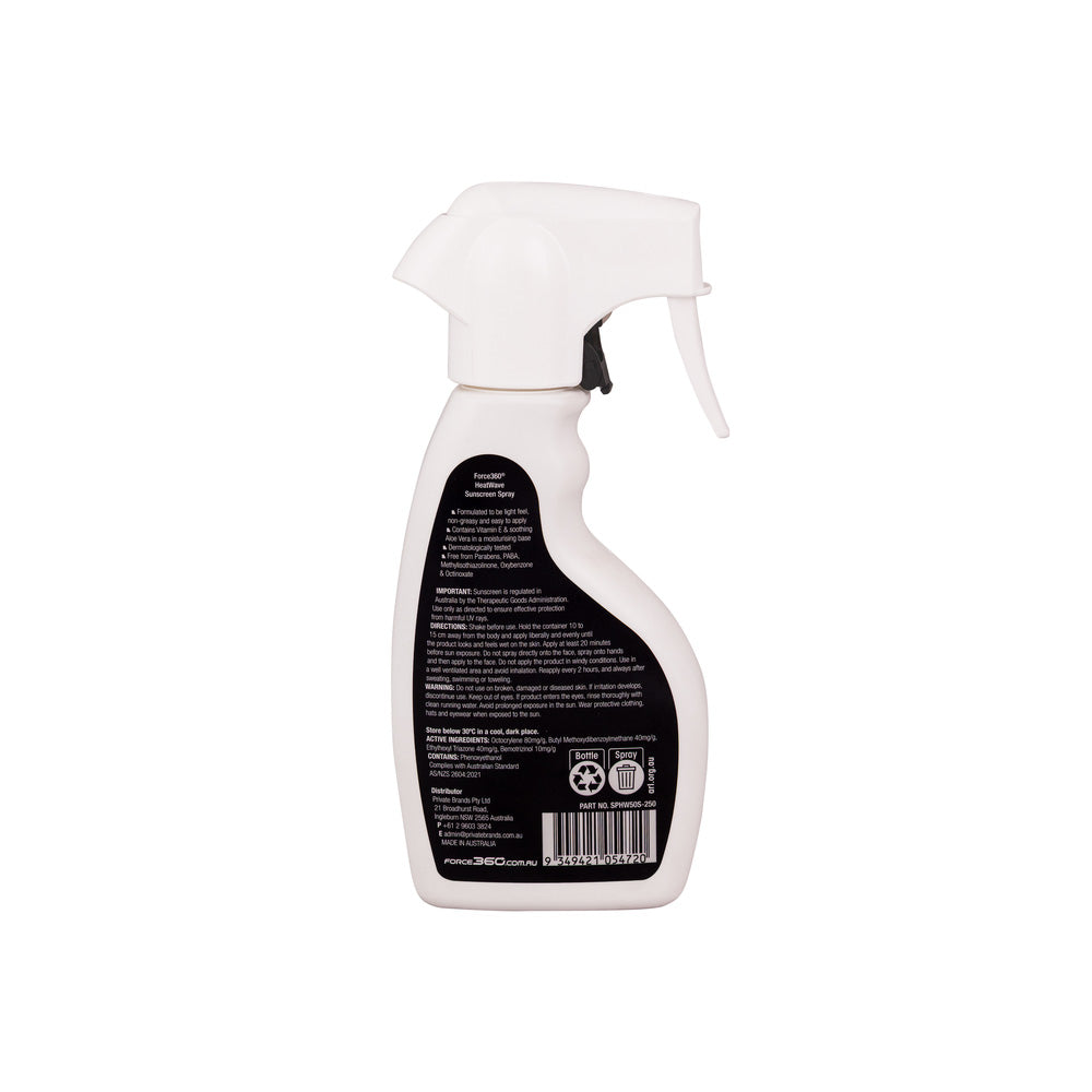 Sunscreen Force360 Heatwave 50+ 250ml Trigger Spray_620218_SPHW50S-250