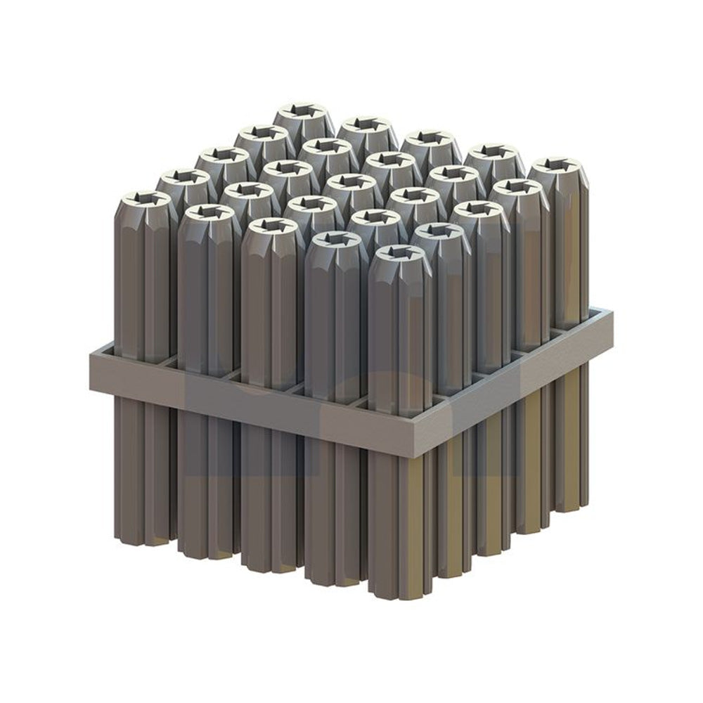 Wall Plug Tapered Point Polyethylene Grey (20-24G Screw) 12 75 - Pk 250_40088929_MWPFE-75