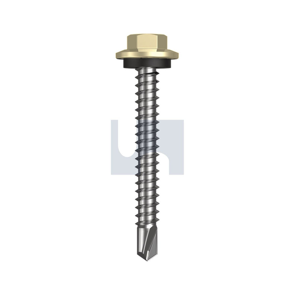 Metal Sds Hex Hd + Washer Sandbank (Straw) -Cl4 As3566 #12-14 45 - Pk 1000_40095648_TSAM4SH1214045