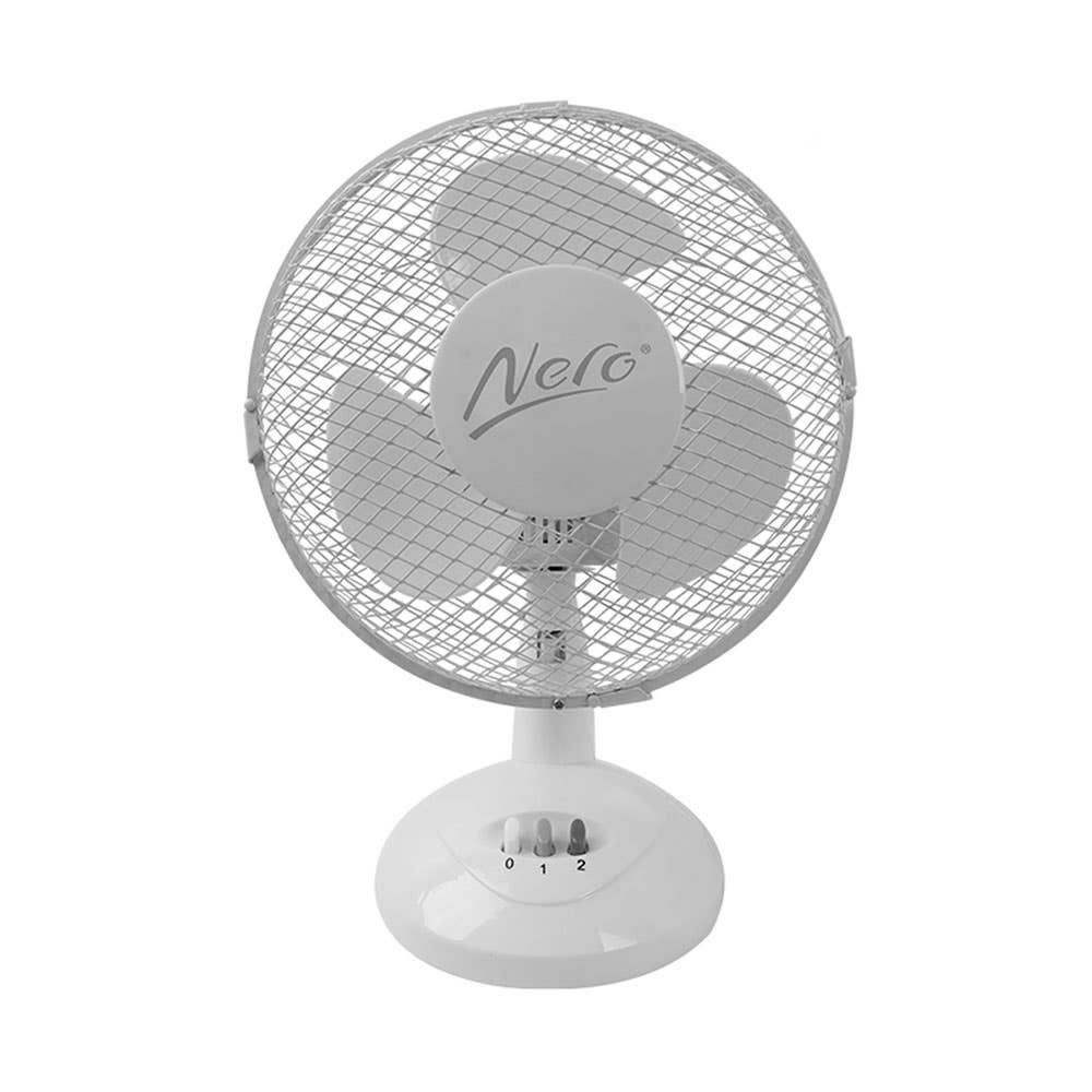 Desk Fan 23cm White Nero 40044639 7490232