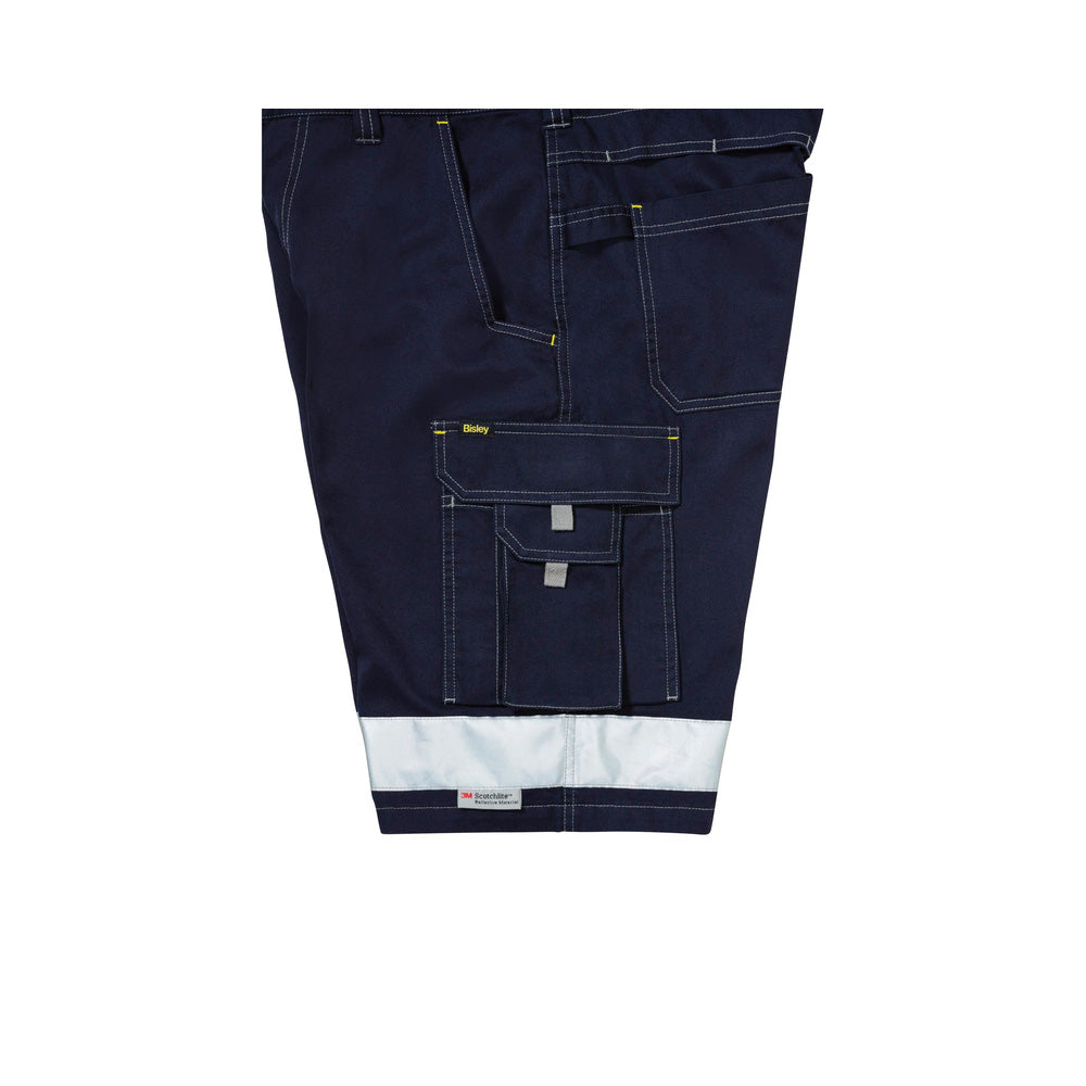 Shorts Cargo 190gsm Cotton Drill 3M Taped Vented Navy 107R Bisley_40007083_BSHC1432T_BPCTR07