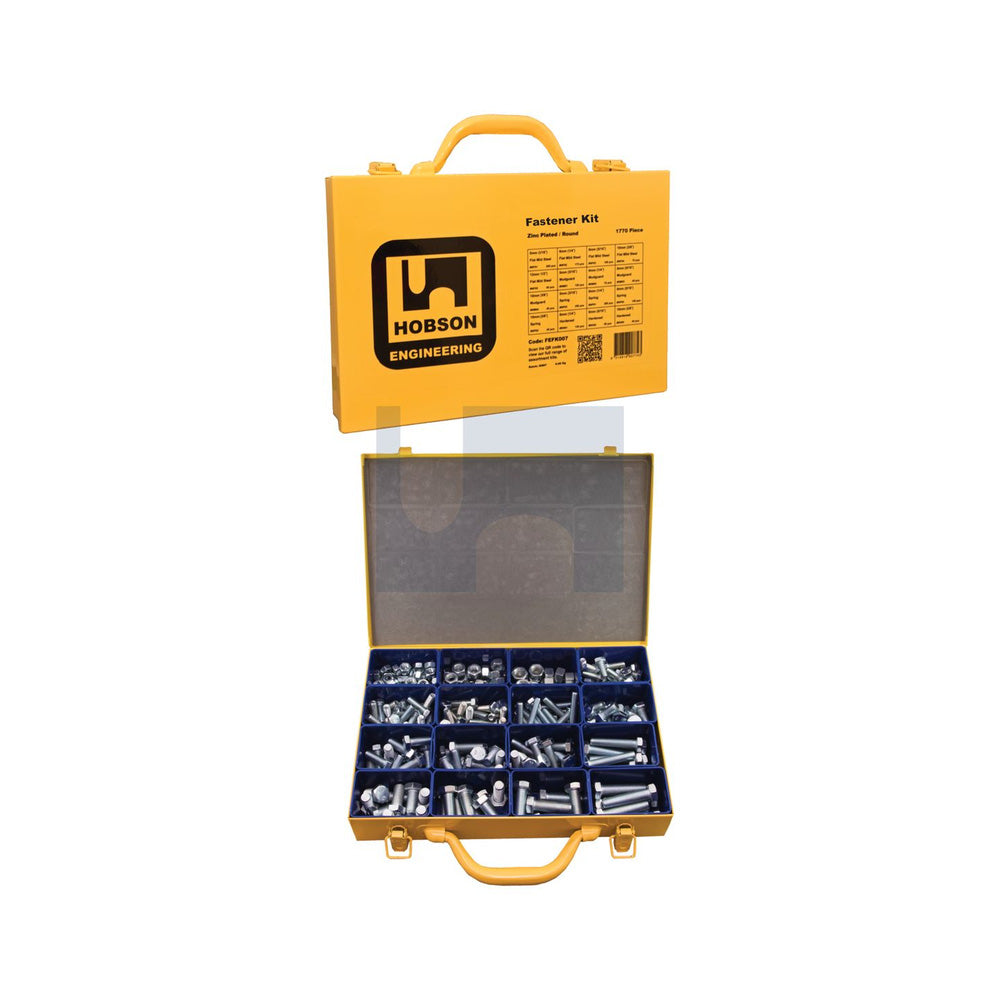 Metric Fine Bolt & Nut M8 M10 Zinc Plate Assortment Kit M8-M12 Fine 20-50mm_40092655_FEFK004