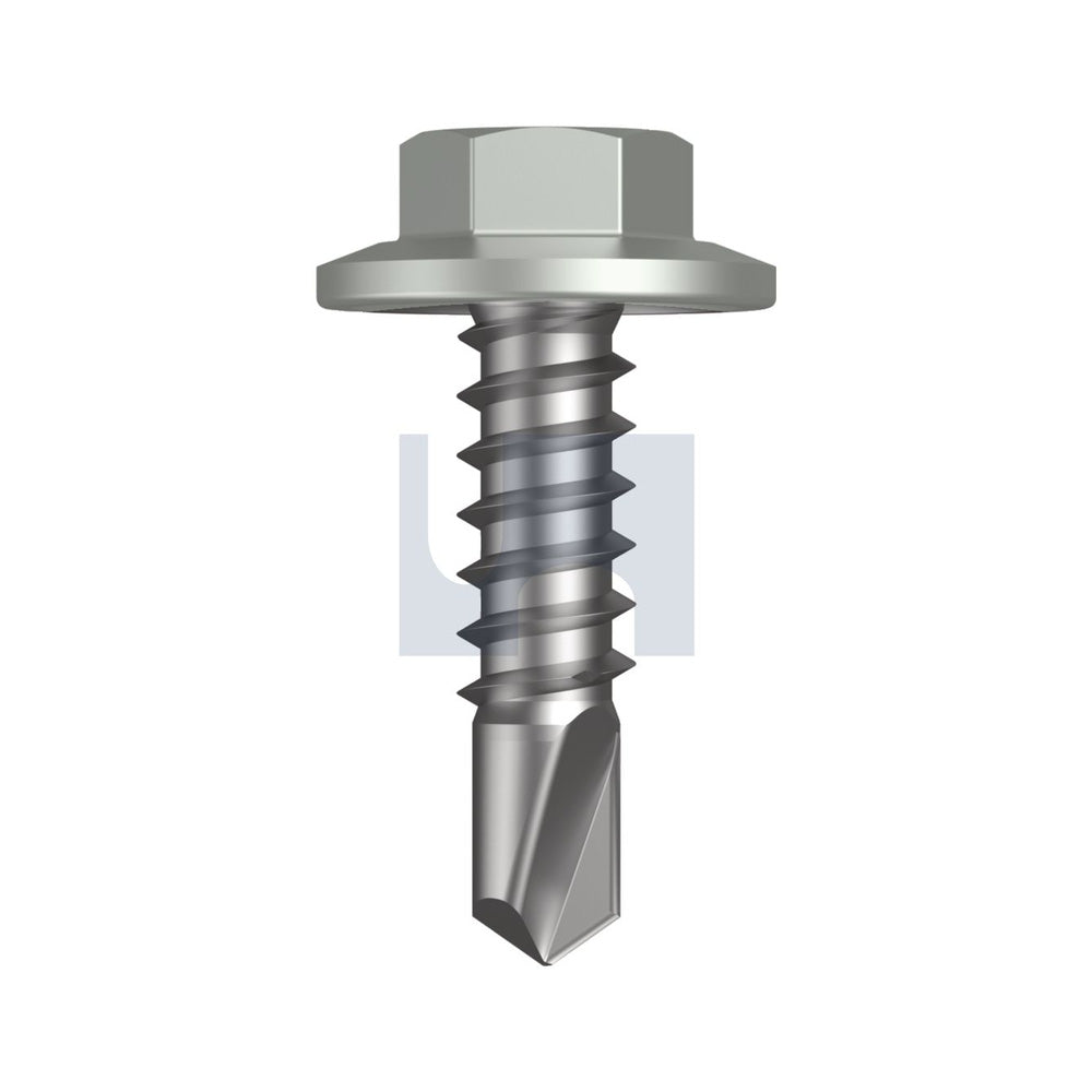 Metal Sds Flg Hex Hd Shale Grey (Gull Grey) -Cl4 As3566 #12-14 20 - Pk 100_40095697_TSGM4FH1214020