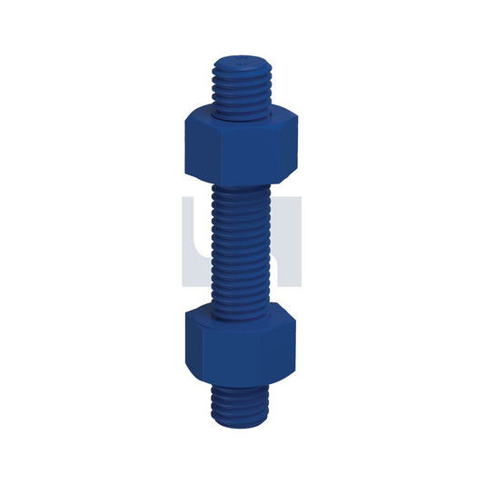 Un8 Stud Bolt & Nut Kit Xylan Blue A193/A194 Gr B7+2H 1-1/2'' 415 - Pk 2_40102253_KSPB7BU1500415