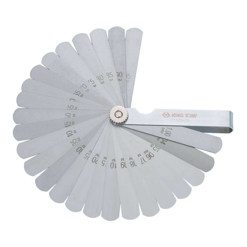 Feeler Gauge Set Metric 85mm Long 25 Blades 92060046 77335-25