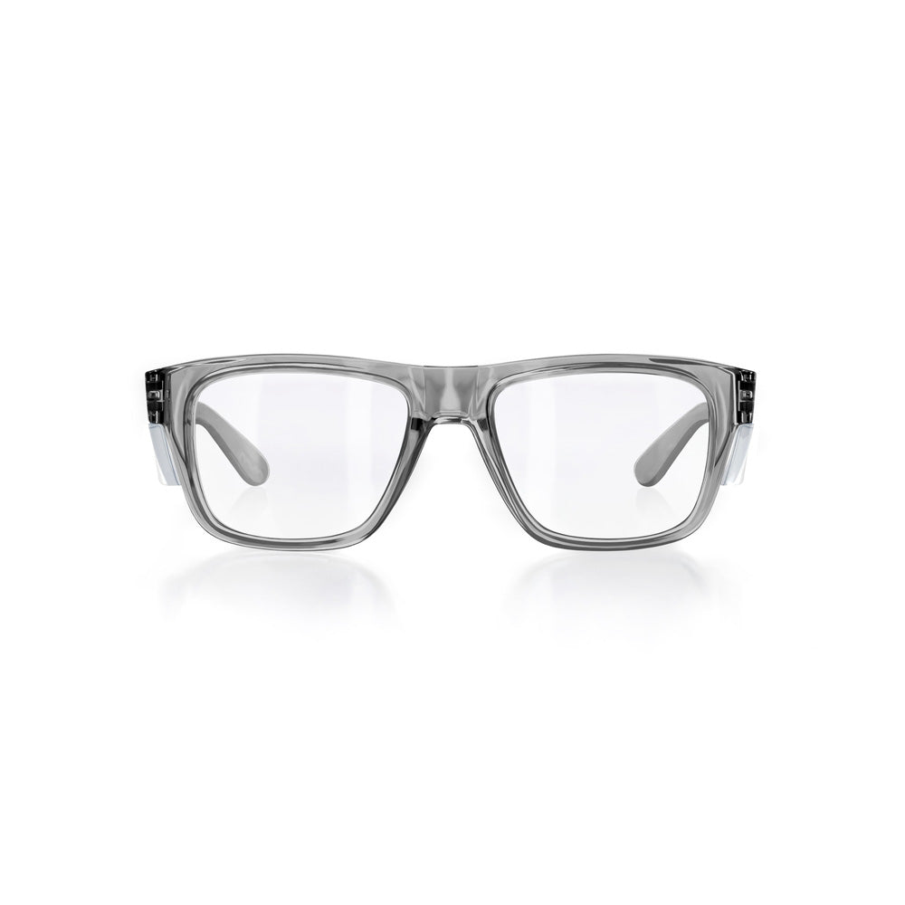 Glasses Safety Fusions Graphite Frame Clear Lens SafeStyle_534890_FGC100