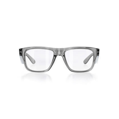 Glasses Safety Fusions Graphite Frame Clear Lens SafeStyle_534890_FGC100
