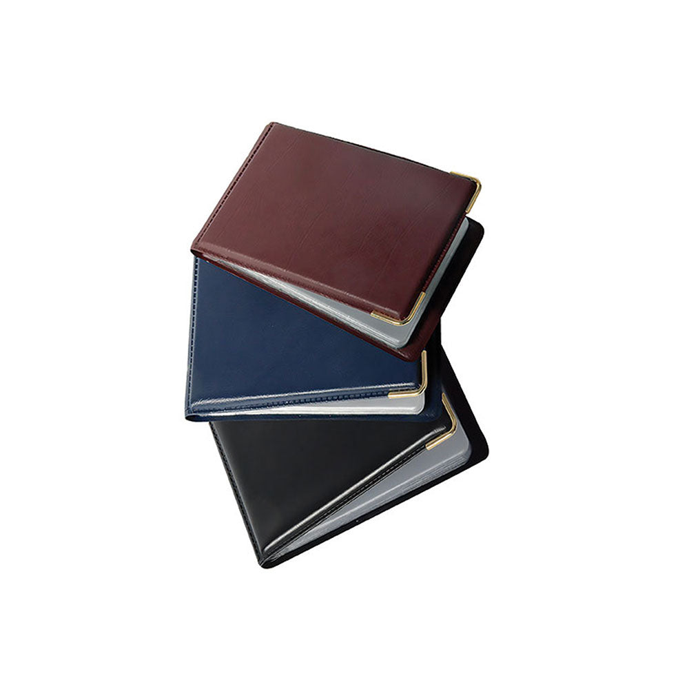 Cumberland Business Card Files 24 Card Capacity Gold Corner_40034092_OMBCF24BK