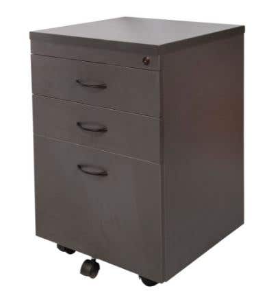 Rapid Mobile Pedestal 2 Drawer/1 File Lockable Ironstone 9004895 CMP2D1F I