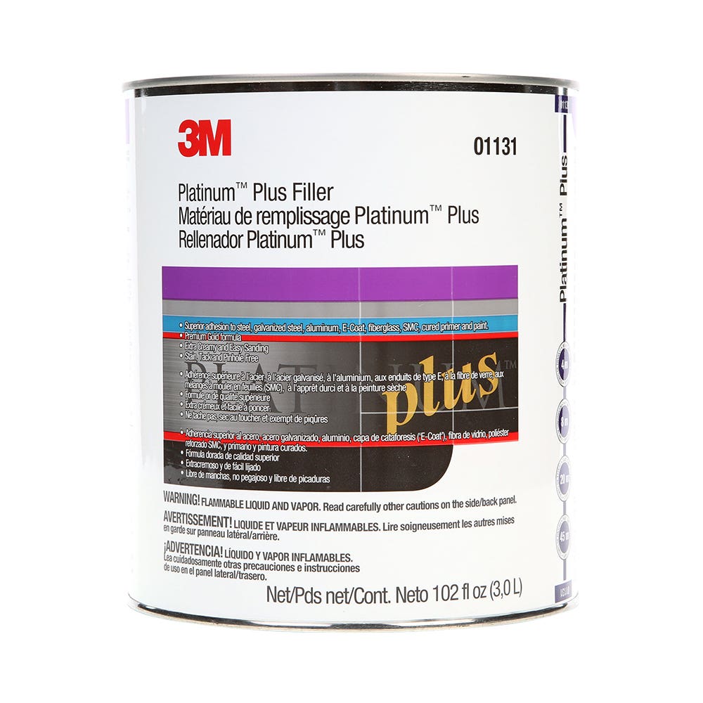 3M Body Filler Platinum Plus 3ltr 205671 7000001498