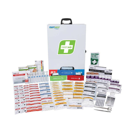R3 Constructa Max Pro First Aid Kit Metal Wall Mountable 536335 FAR3C10