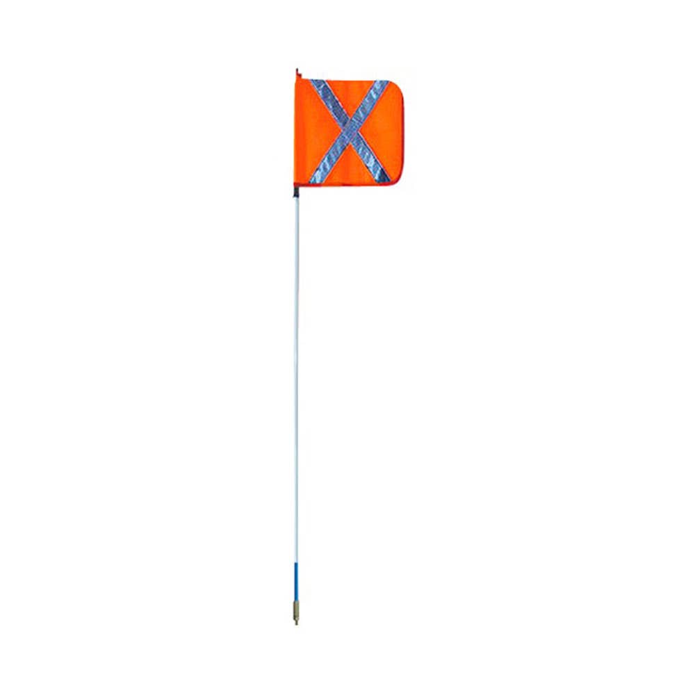 Aerial Whip Safety Flag Reflective X 1 Piece Snap-On Base 3.0m Orange 520721 A1362