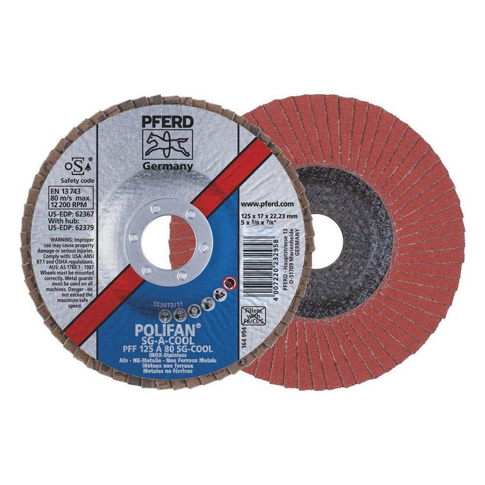 Poli Fan Flap Disc Aluminuim PFC 125 A 80 SG-COOL PFERD 278570 67758125