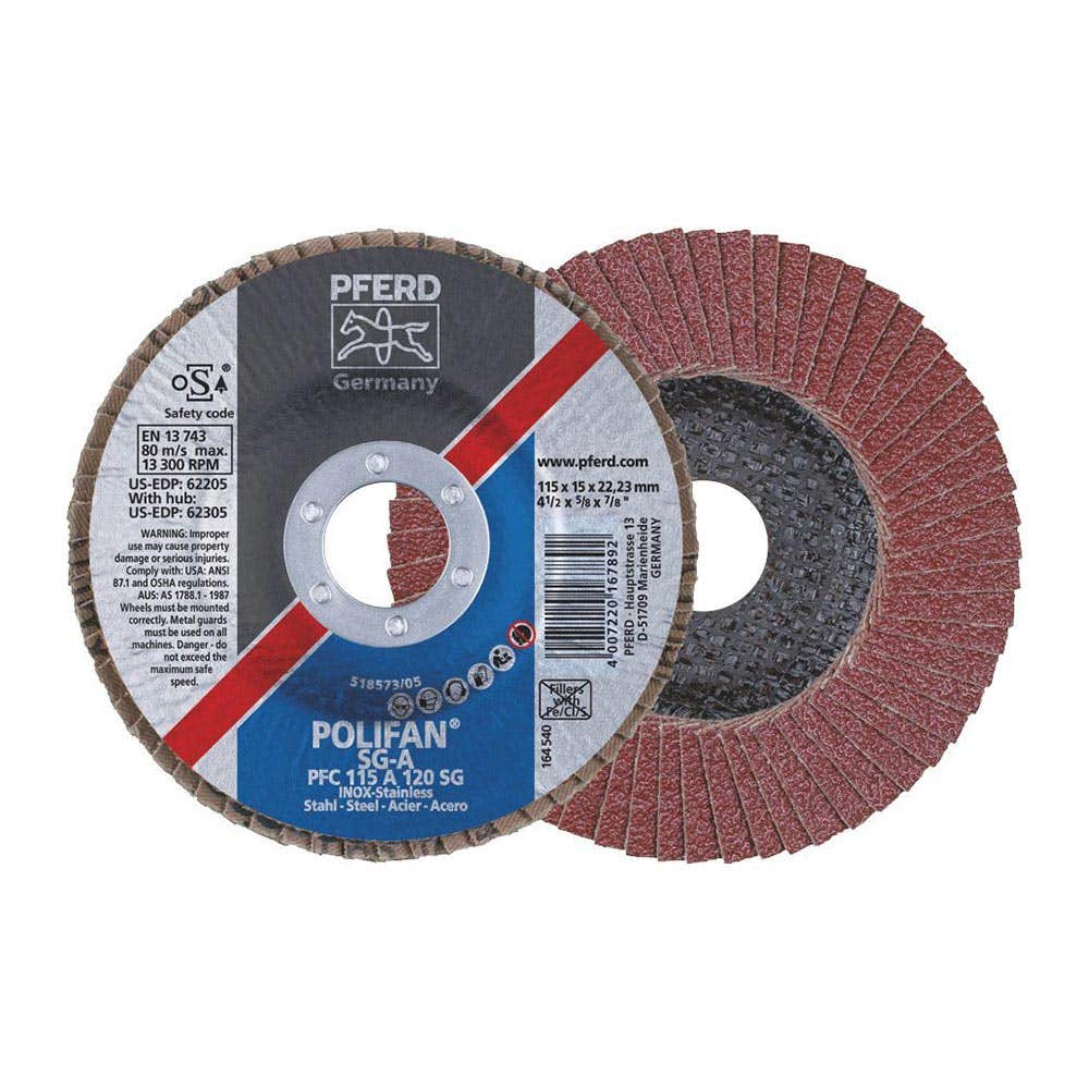 Disc Flap Aluminium Oxide 100 x 16mm 120G Pferd 92748004 67612100