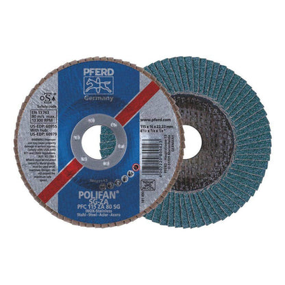 Disc Flap SG Zirconia 115 x 17 x 22mm 80G Premium Polifan 60019757 67788116