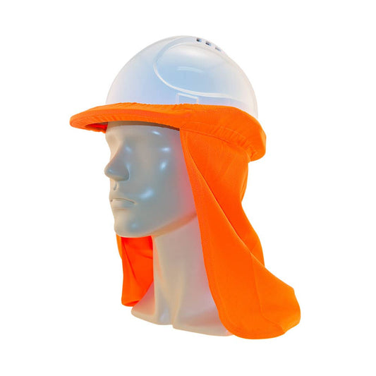 Micro-Mesh Hard Hat Flap Hi-Vis Orange Lifestyle 215676 HHFMOR-LS
