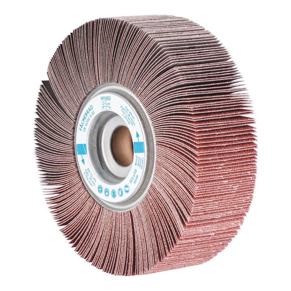 Wheel Flap 165 X 50 x 25.4mm Alu/Oxide A80 Pferd 432678 44731081