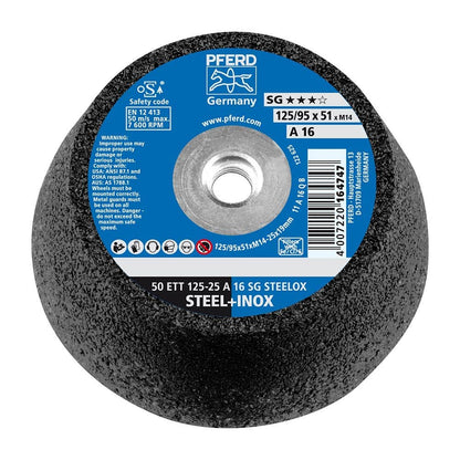 Flared Cup Wheel - Steel 50 ETT 125-25 A 16 Q SG/M14 417242 63418402