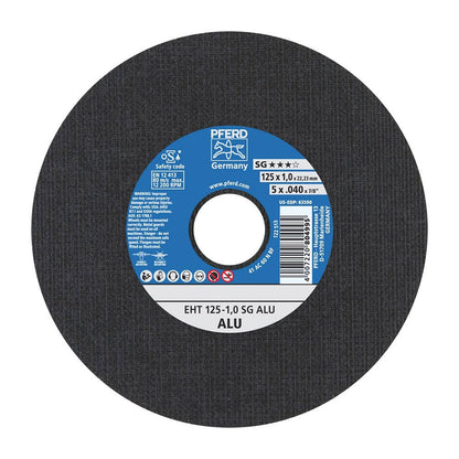 Disc Cut Off Aluminium Ultra Thin 125 x 1 x 22mm A60N SG Pferd 88853402 61341115