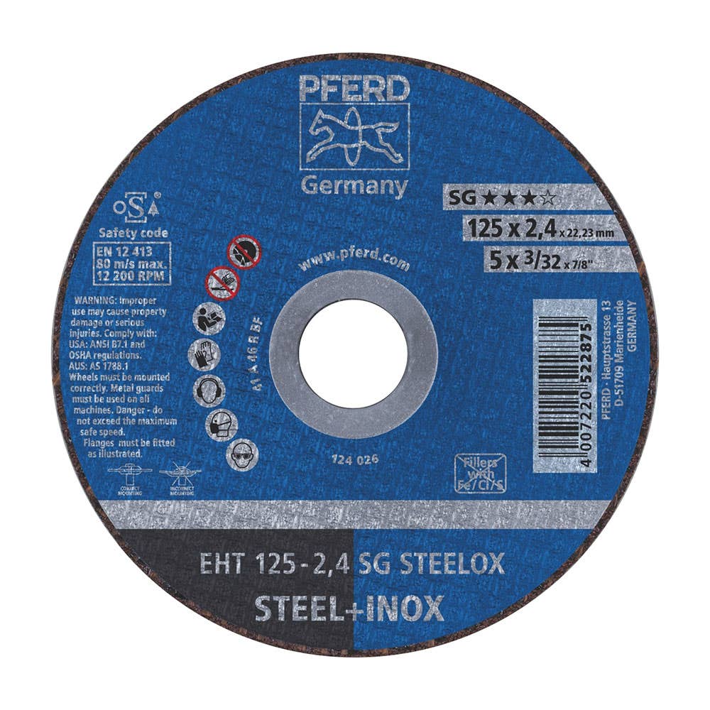 Stainless Steel/INOX Cut Off Wheel 125 x 2.4 x 22mm 924001 61331432