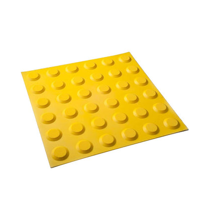 PolyTile Tactiles 300 X 300mm Adhesive Back Yellow 488754 A0489Y