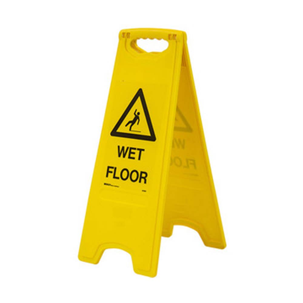 Sign WET FLOOR Stand 670mm Yellow 90038360 841987