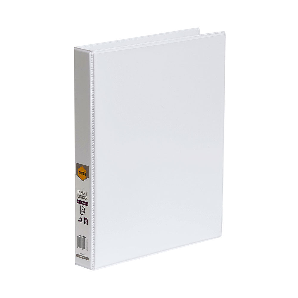 Marbig Binder Insert Clearview Ring A4 2D 25mm White_1048916_5402008B