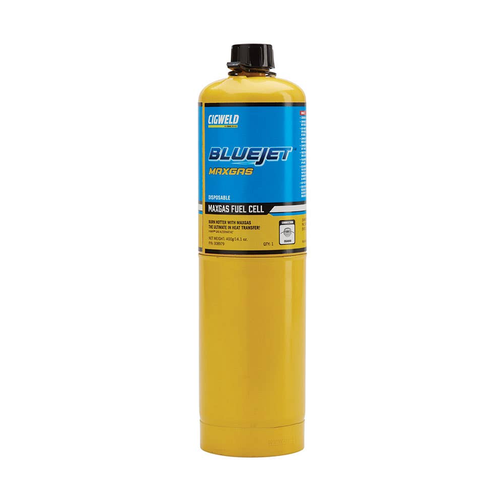 BlueJet MAXGAS Single Fuel Cell Gas Cylinder 400g 508940 308979