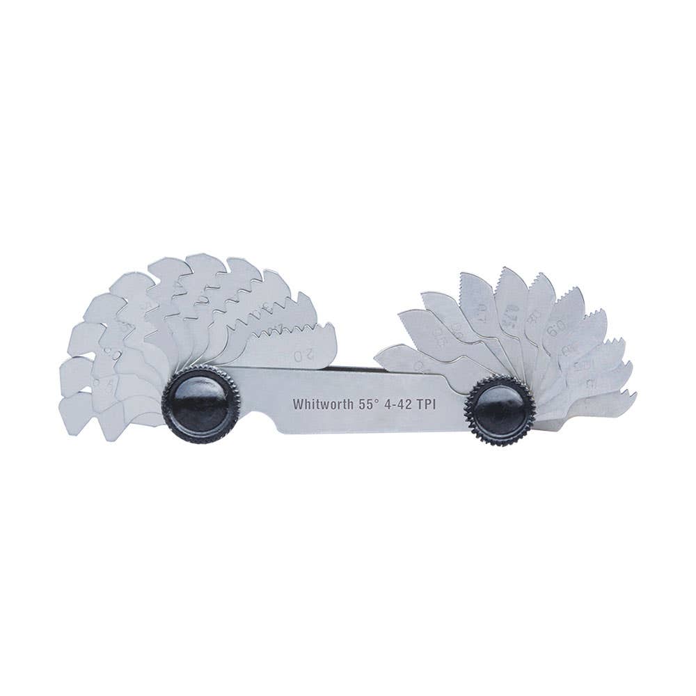 60&deg; Metric & 55&deg; Whitworth Thread Gauge 0.25 - 6.0mm 4 - 62tpi 40032771 AC-925-062-52