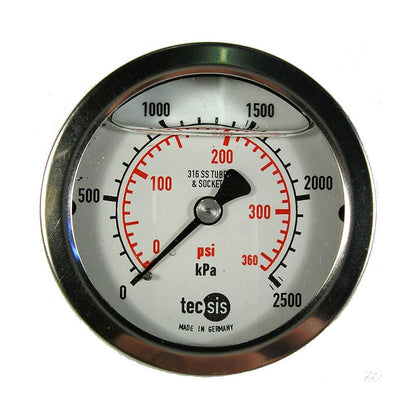Heavy Duty Pressure Gauge Rear Connection SS 0-400kPa/58psi 99768144 P2033L573006