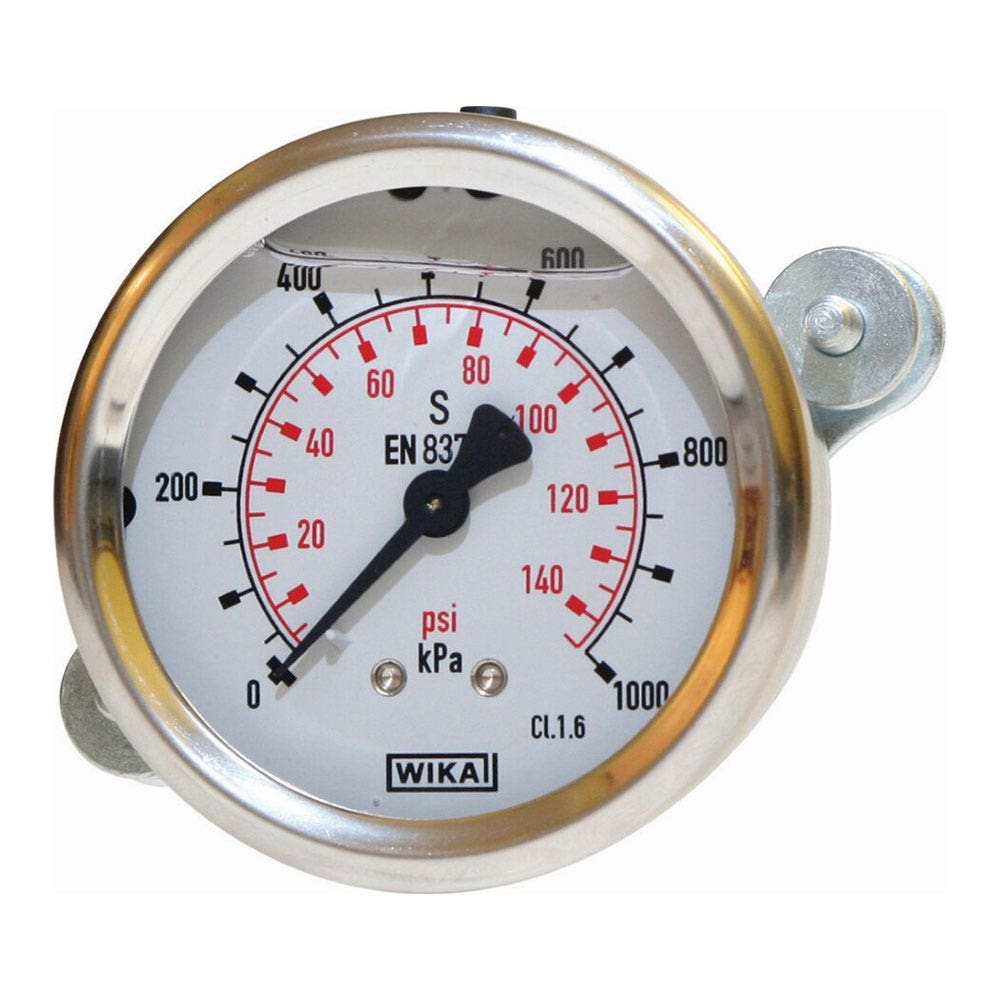 Pressure Gauge Stainless Steel Bottom Entry Dry 63mm 36021853 ASG63AS12-1/4