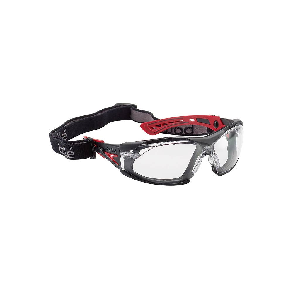 Rush+ Safety Glasses With Gasket & Strap Clear Lens 207439 1662301FB