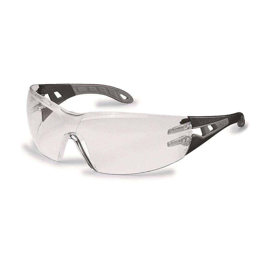 uvex Pheos AS & AF Safety Glasses Clear Lens Black/Grey Frame 90088232 9192-302