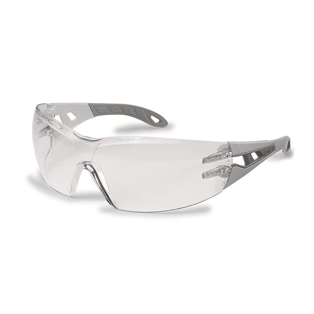 uvex Pheos THS Anti-Fog Safety Glasses Clear Lens Grey Frame 30000204 9192-310