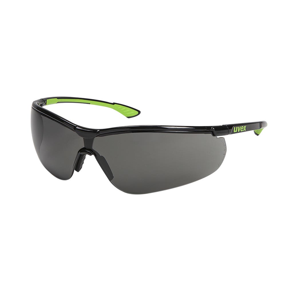 uvex Sportstyle Anti-Fog Safety Glasses Grey Lens Black/Lime Frame 227620 9193-426