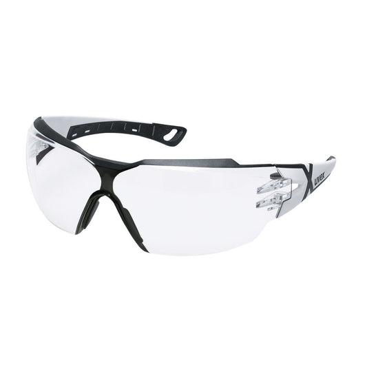 uvex Pheos CX2 AS & AF Safety Glasses Clear Lens White/Black Frame 36004407 9198-202