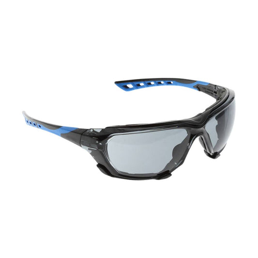Carbon Safety Glasses AF-AS Smoke Lens Smoke/Blue Arms & Foam Gasket 55015256 CARBON-S+GSKT