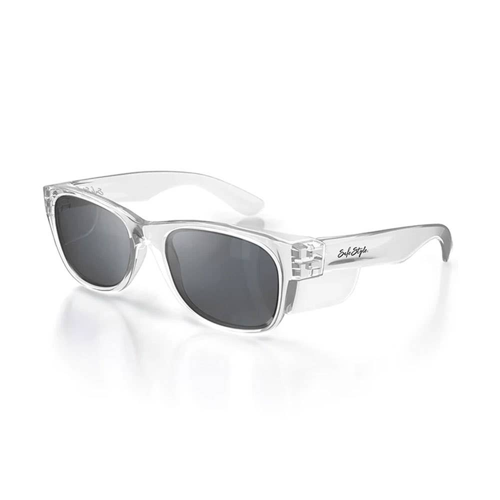 Glasses Safety Classics Clear Frame Tinted UV400 Lens SafeStyle_40030260_CCT100