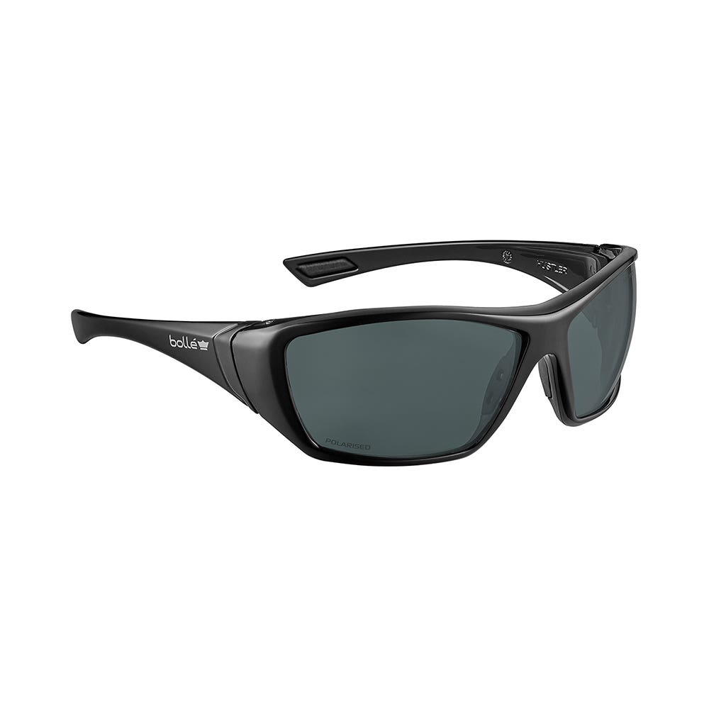 Glasses HUSTLER Platinum Lite Black Frame Smoke Polarised Lens Bolle Safety HUSTLN51A 40063459 HUSTLN51A