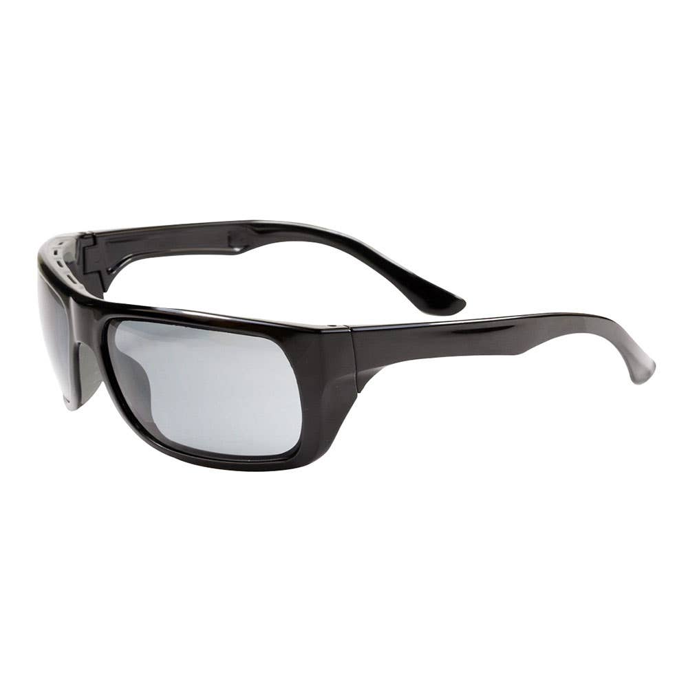 Safety Glasses Radium Polarised Smoke Lens Black Frame Grey Browbar 55015100 RADIUM-S