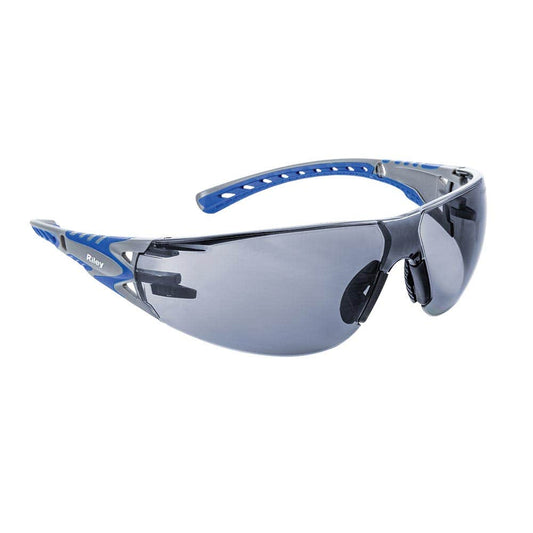 Stream EVO&trade; Metal-Free Safety Glasses Grey Lens Grey/Blue Arms 40008668 RLYSM00392