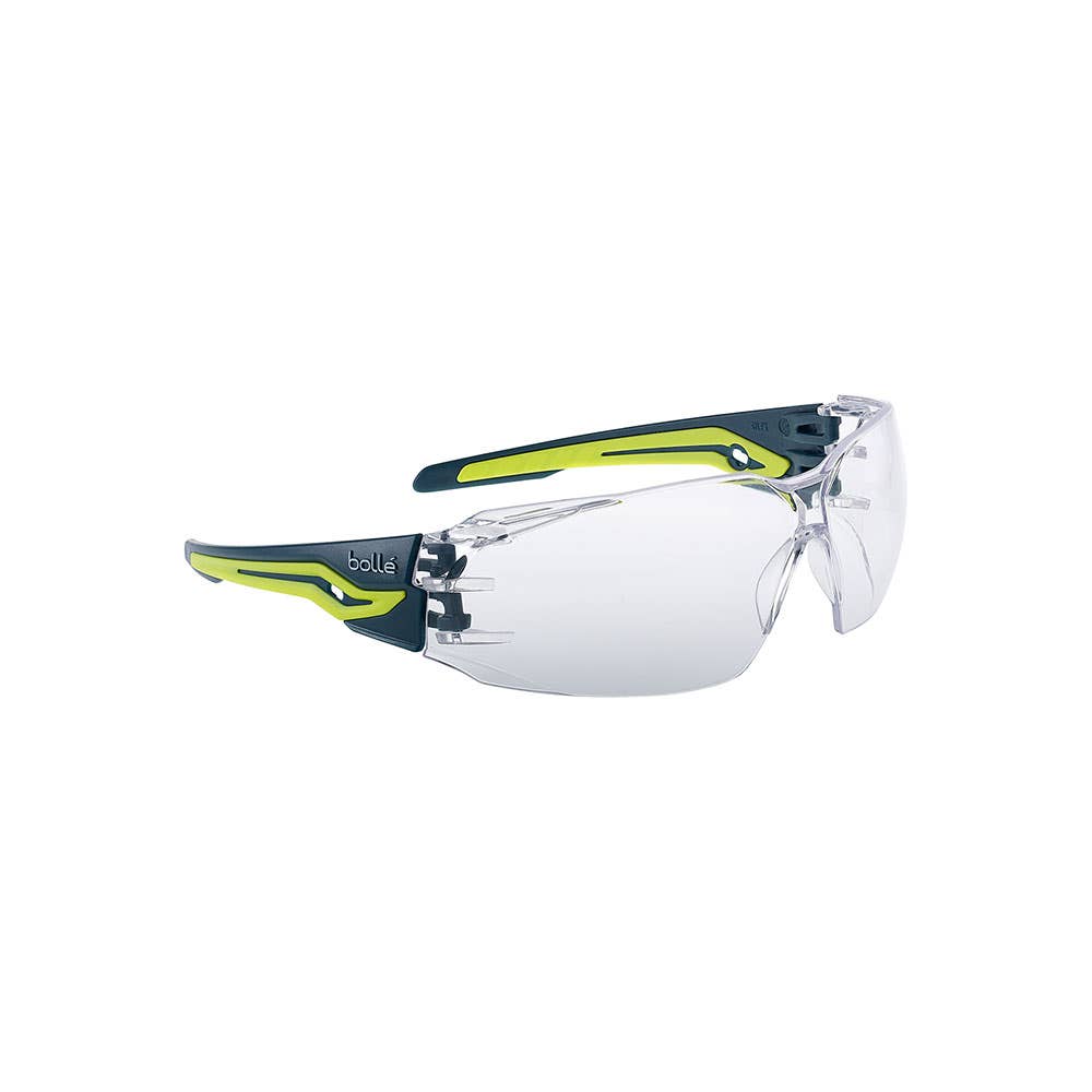 Silex+ Safety Glasses Clear Lens Grey/Lime Frame 461448 SILEXPPSI