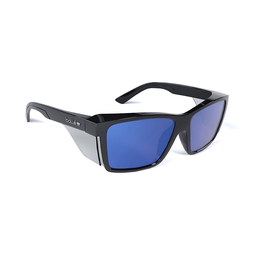 Glasses Cobalt Mirror Polarized STKS 420 AS Black Gloss Bolle Safety STK42N51A 40055327 STK42N51A
