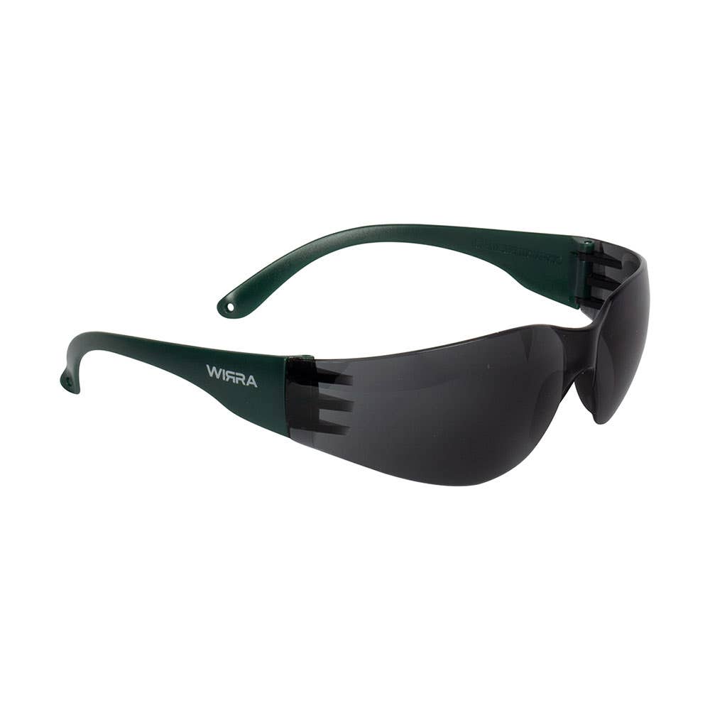 Zero Safety Glasses Smoke Lens Green Arms_90080412_ZERO-S