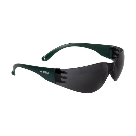 Zero Safety Glasses Smoke Lens Green Arms_90080412_ZERO-S