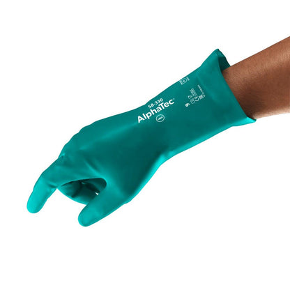AlphaTec 58-330 Gloves Nitrile With Aquadri Liner Size 9 30009703 58330090
