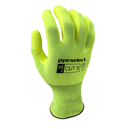 Gloves Nitrile/PU Coated Cut 3 SuperFlex Yellow Size 6 55040539 PH3BY/6